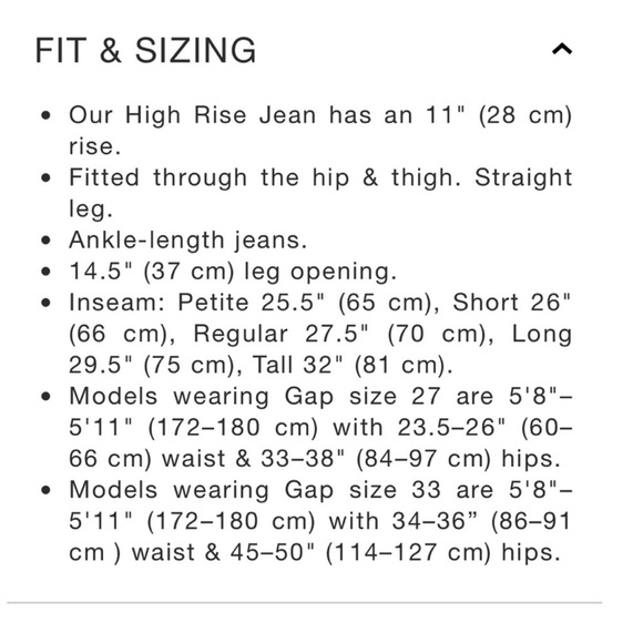 Gap Women's Cheeky Straight High Rise Jean 32/14 short Gray NEW - Picture 12 of 13